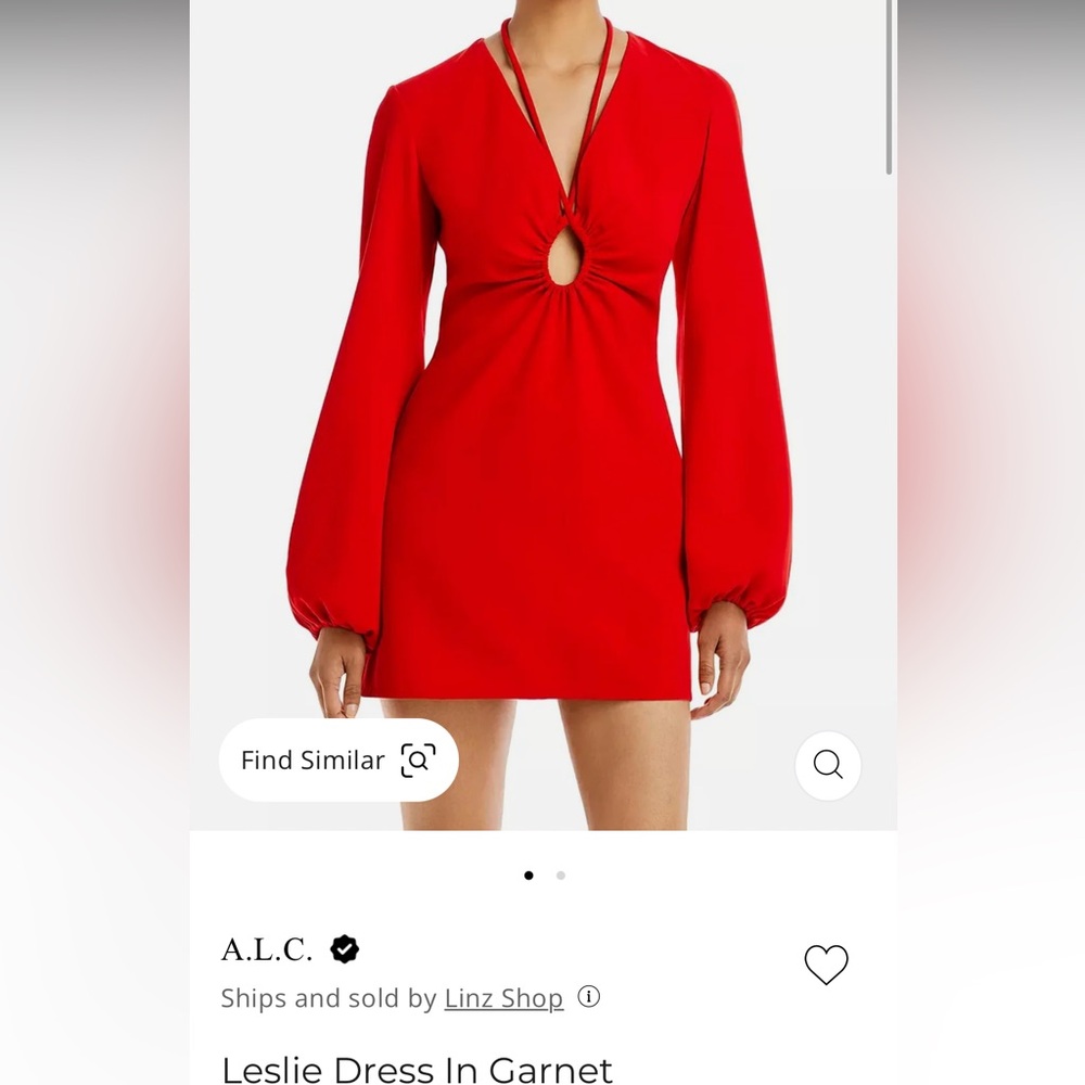 A.L.C. Leslie Dress in Garnet size 2